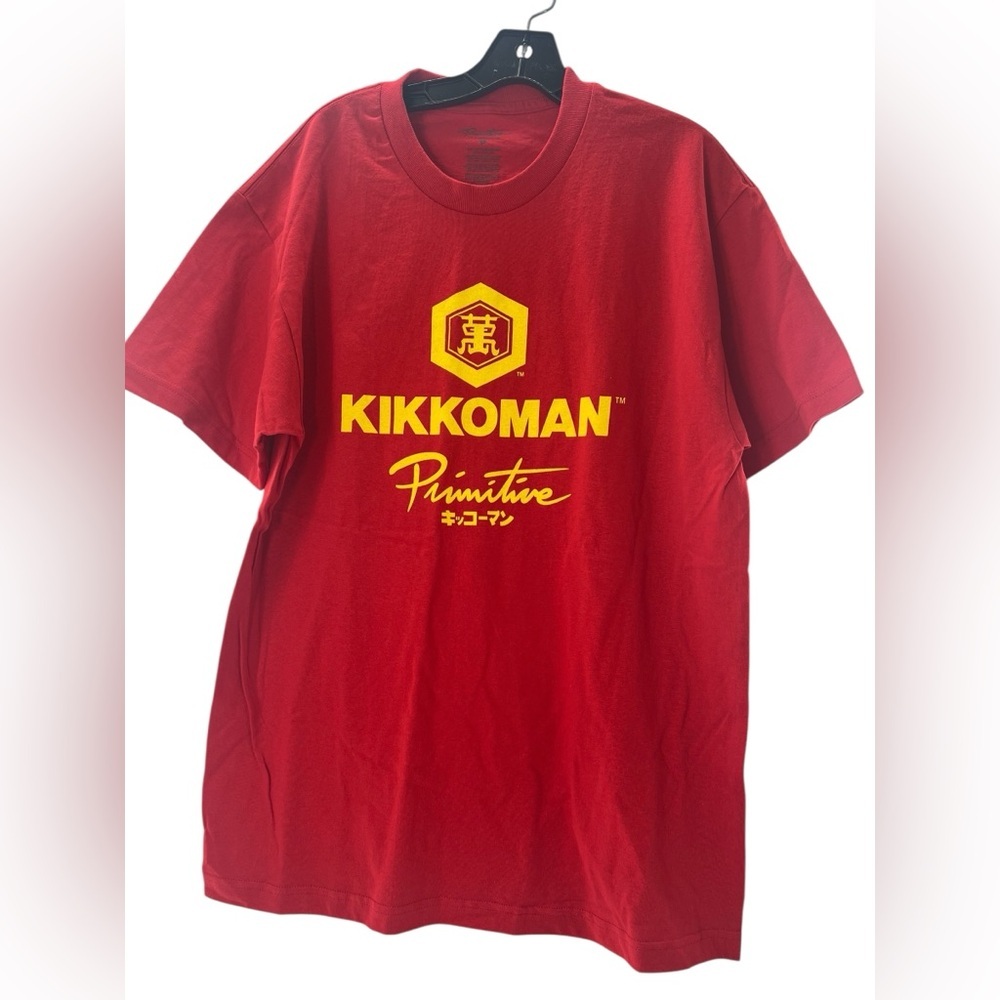 NWOT Primitive Red Short Sleeve Kikkoma T- Shirt Large